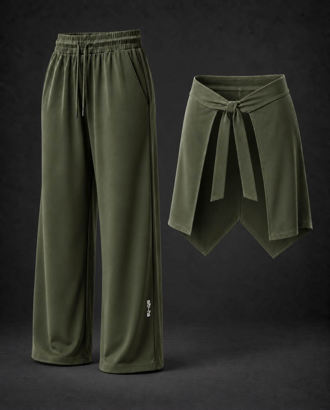Pants and hip cover illustration shown in Olive.