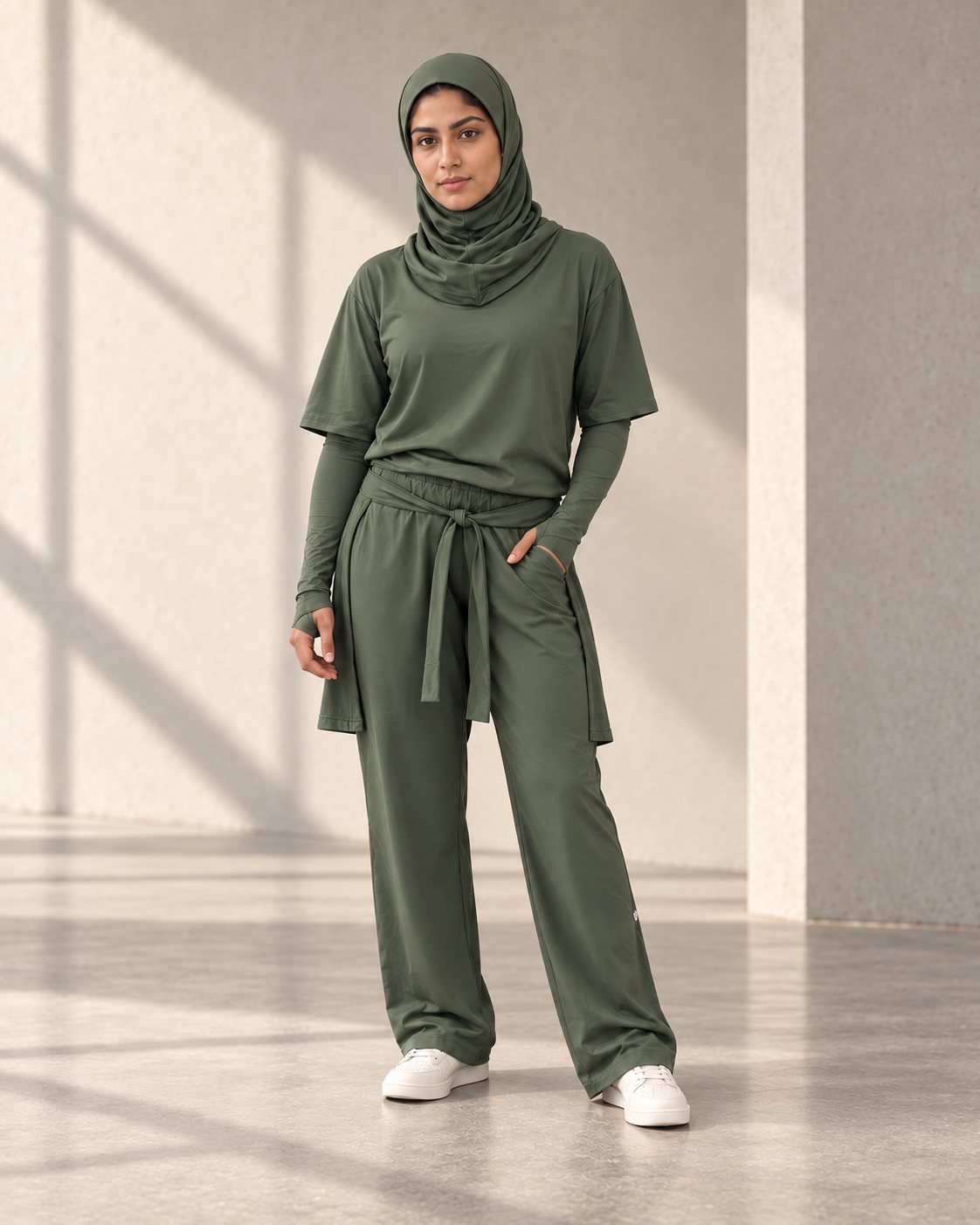 The sitr-ha three-piece set in olive