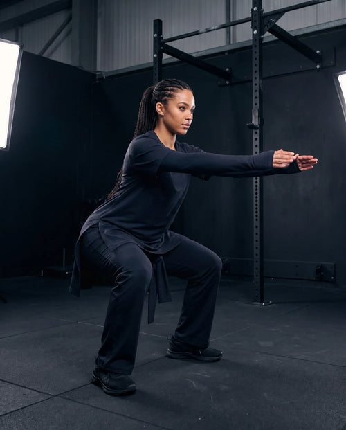 Longback Performance Top — full system squat